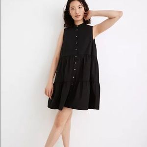 Madewell Banded-Collar Tiered Dress Size XL